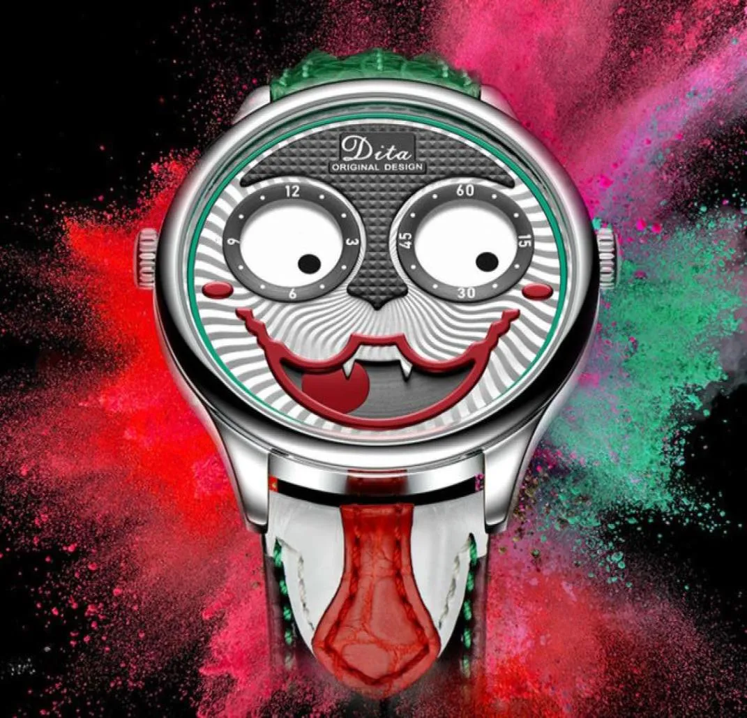 orologio da clown russo da uomo039s Dita marca marea al quarzo non meccanico3320799