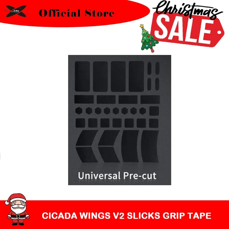 Pads Xraypad Cicada Wings V2 Slicks Universal Precut Grip Tape Xraypad Mouse Grip Tapes