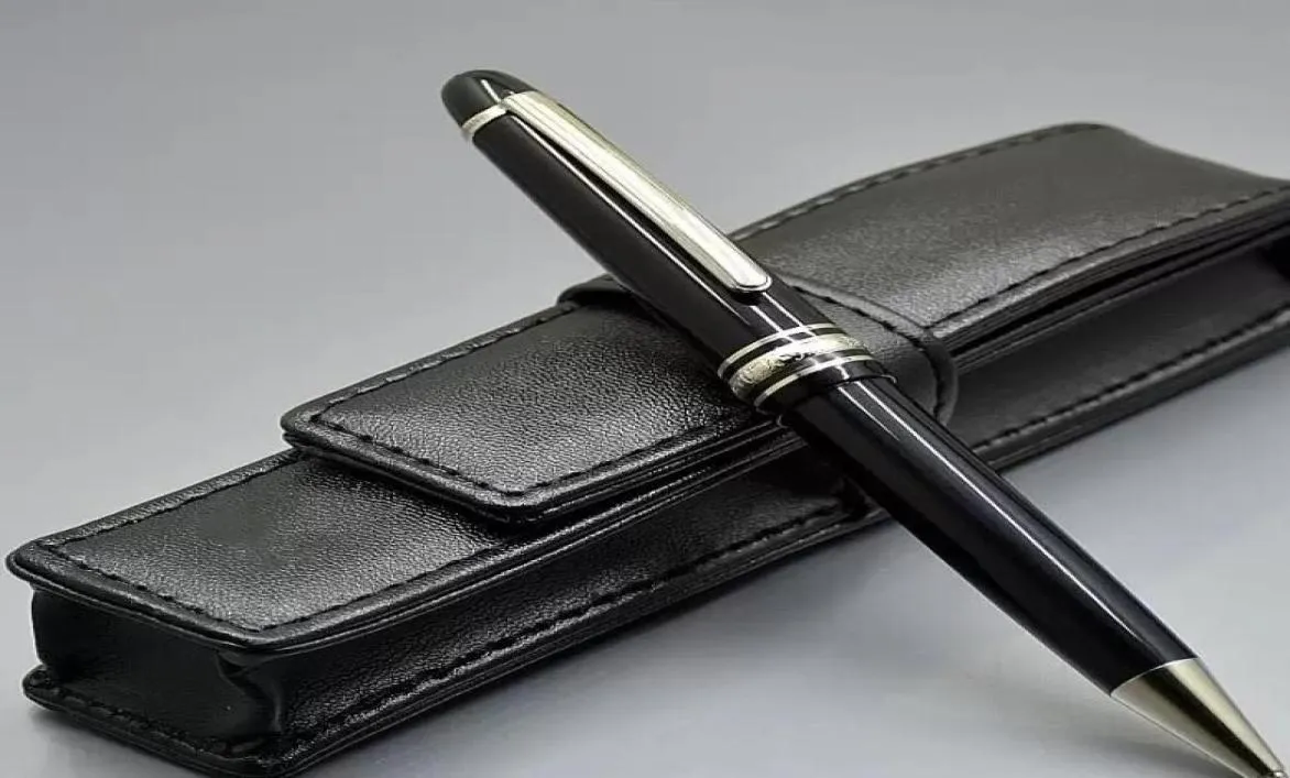 Promotion Luxe Msk145 Stylo à bille en résine noire Écriture Stylos à bille Papeterie Fournitures de bureau scolaires avec numéro de série4540550