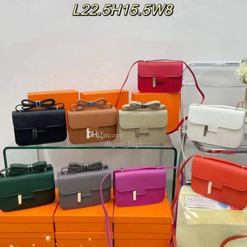 Bolsas de luxo femininas Bolsas de grife de marca de moda letras fivela de metal estilo comissário de bordo tofu bolsa de ombro único bolsa crossbody 90% vendas de fábrica no atacado