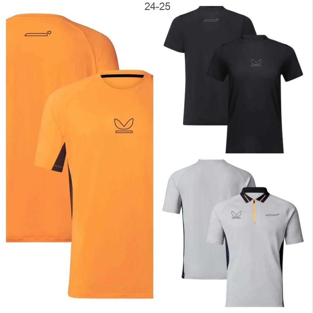 T-shirts hommes Hommes et femmes 2023 F1 Team T-shirt Polo Costume quatre saisons Formule 1 Costume de course officiel avec personnalisé