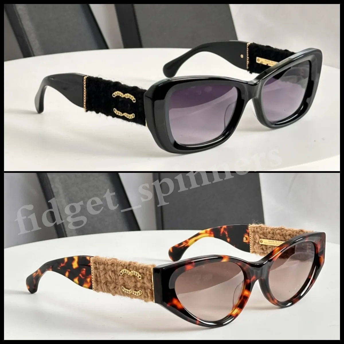 Moda designer óculos de sol letras c mulheres óculos de sol com caixa de presente e óculos de sol caso 1:1 qualidade original