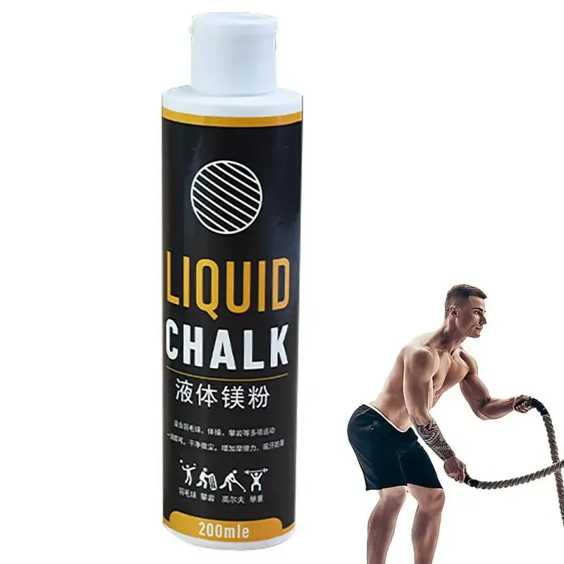 Levage de gymnastique craie fitness fitness liquide craie sans gâchis sèche rapide à sueur rapide de la craie liquide durable pour entraînement