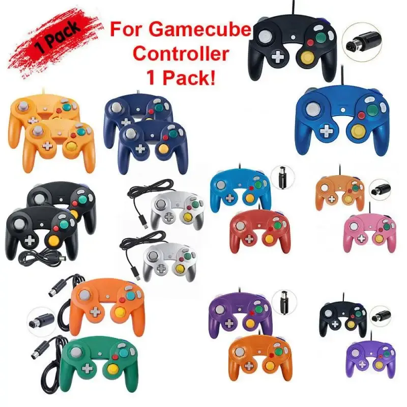 Manette de jeu filaire pour jeu NGC GC pour contrôleur Gamecube pour Wii Wiiu Gamecube pour manette Joypad accessoire de jeu manettes de jeu