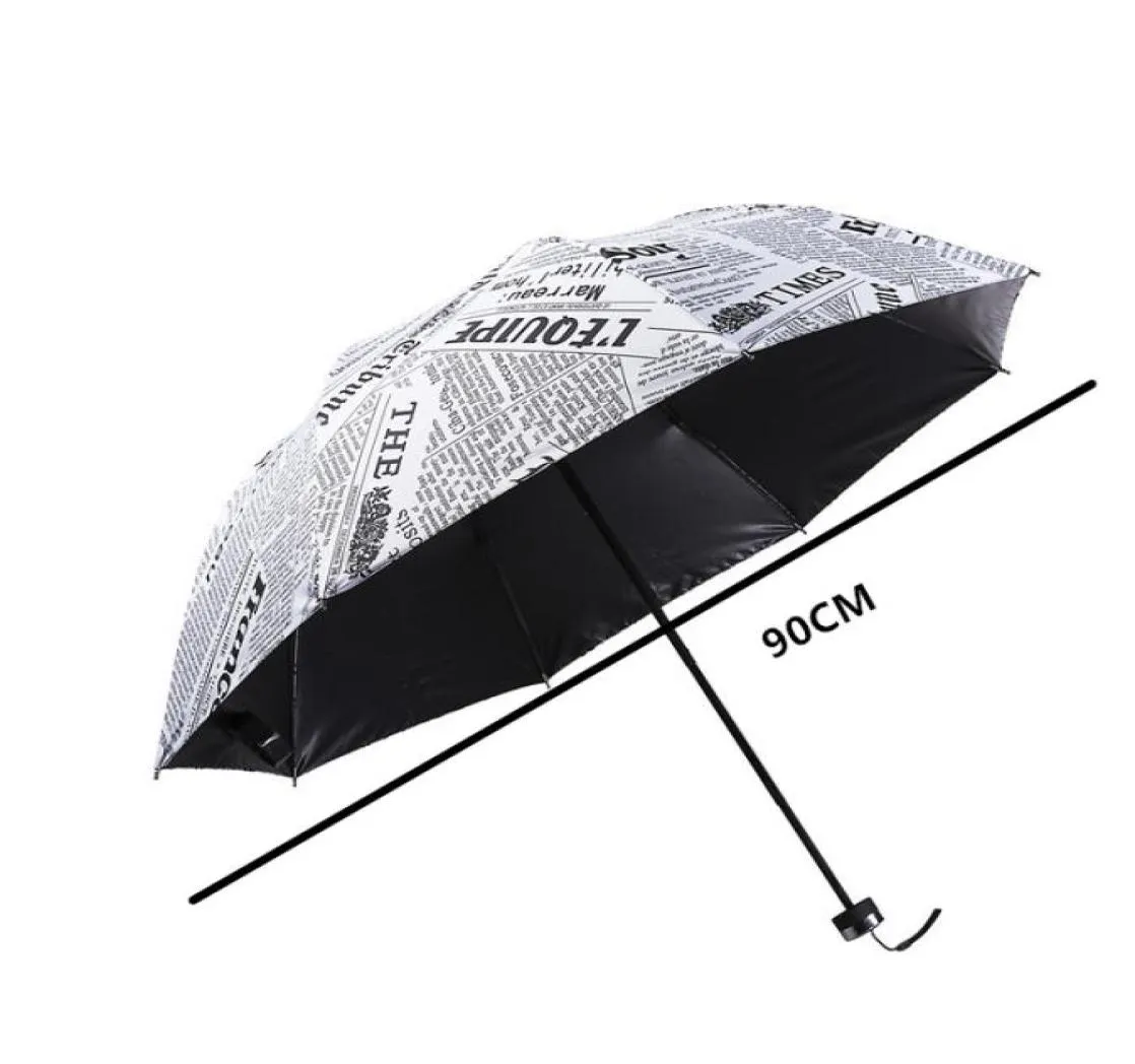 The Sun Rain Parasols Paraply Novelty Artiklar Pencil vit färg tidning paraplyer3263872