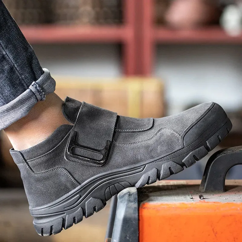 Scarpe antinfortunistiche da lavoro da uomo Scarpe antinfortunistiche con punta in acciaio Stivali antiforatura Scarpe da lavoro indistruttibili Scarpe da lavoro da costruzione per uomo 240220