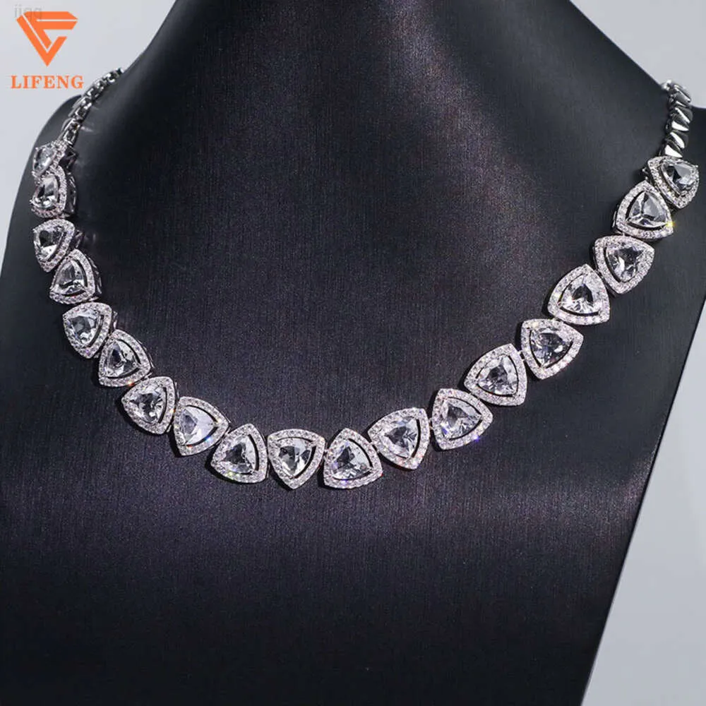 VENDA QUENTE VENDENDO NOVO ESTILO JOVIDAS DE MODAÇÃO Corrente de corpo Hip Hop 925 Sterling Silver Moissanite Cuban Link Chain for Man