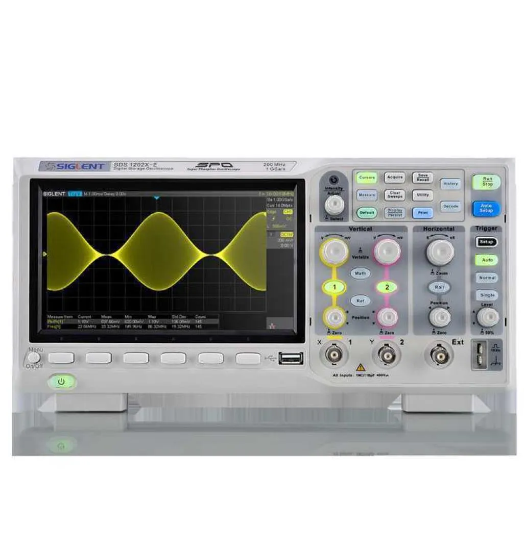 Oscilloscopen SIGLENT SDS1202XE DSO 2 kanalen digitale oscilloscoop 200MHz oscilloscopen5100868