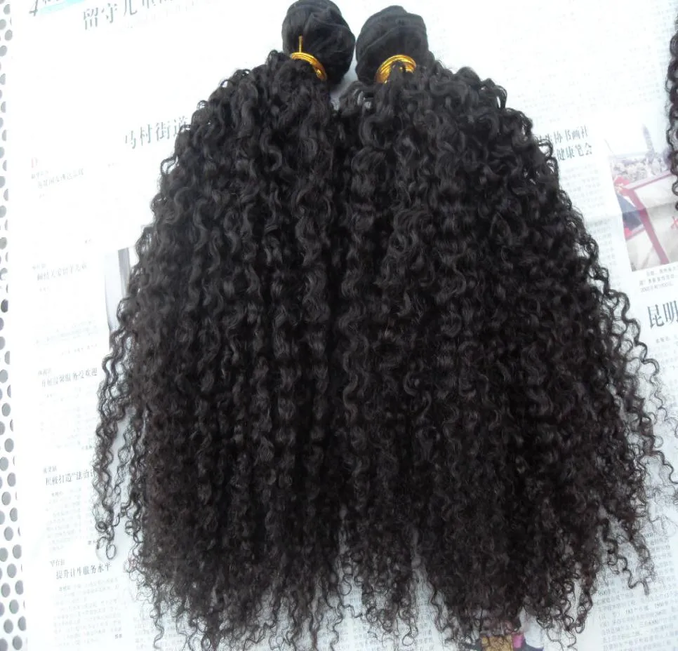 extensões de cabelo de trama de cabelo encaracolado brasileiro não processado encaracolado natural cor preta extensões humanas podem ser tingidas6755526