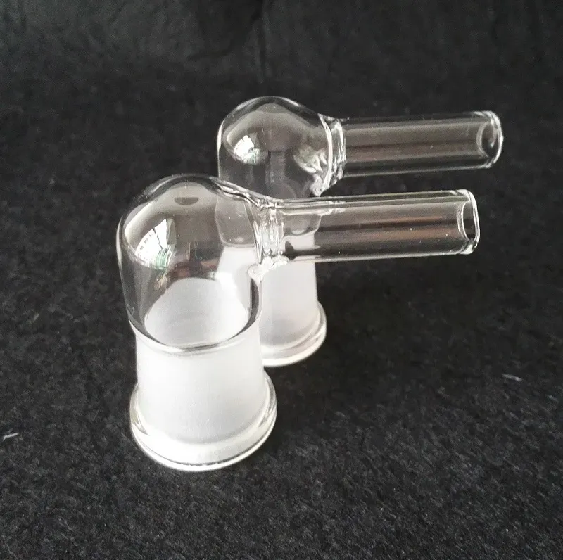 14mm 18mm 19mm Glass Vapor Whip Adapter Female or Male 90 Degree Large Hose in stock