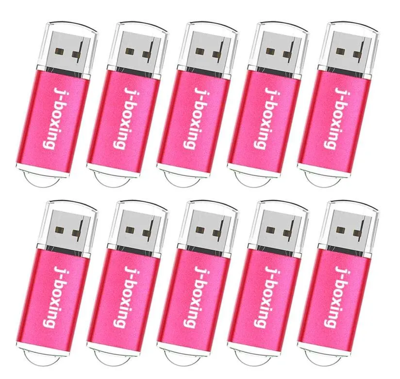 Bulk 10st USB 2 0 flash -enhet 1 GB Memory Stick High Speed ​​Thumb Pen Drive Storage för dator Laptop Promotion Gift Colorful Fre4530625