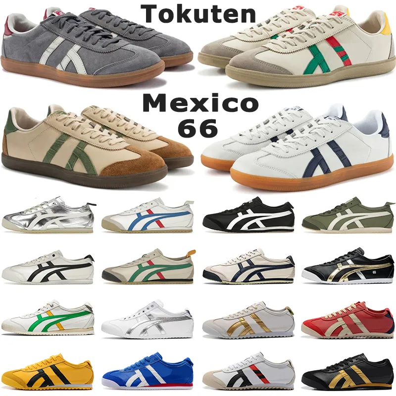 Designer og casual shoes Onitsukass tiger mexico 66 athletic trainer mens womens sports Silver Off Mantle Green Cream outdoor jogging sneakers platform loafers