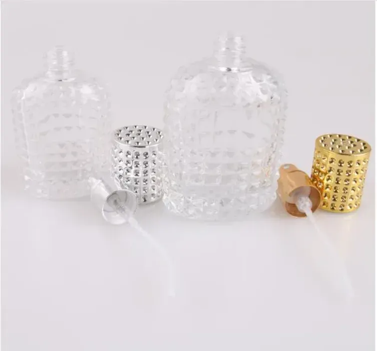 30ml 50ml New Style Pineapple Portable Glass Perfume Bottle With Spray Empty Parfum Case With Atomizer For Cosmetic