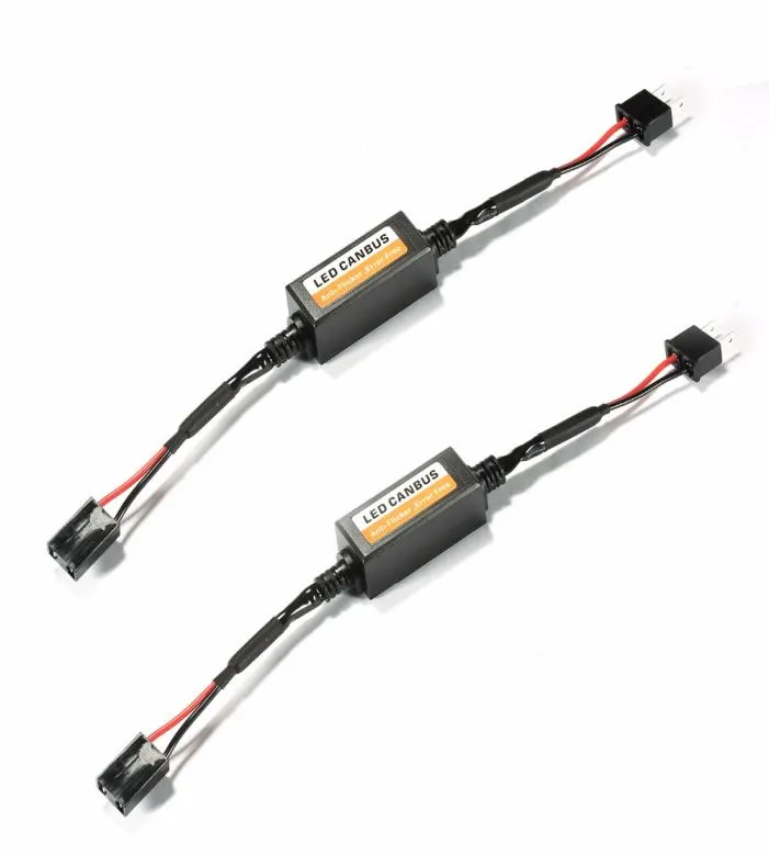 Décodeur Canbus LED d'erreur, 2 pièces, Kits d'ampoules de phares de voiture pour SUV, phares antibrouillard H4 H7 H1 H11 9006 9007, adaptateur antiscintillement 3441437