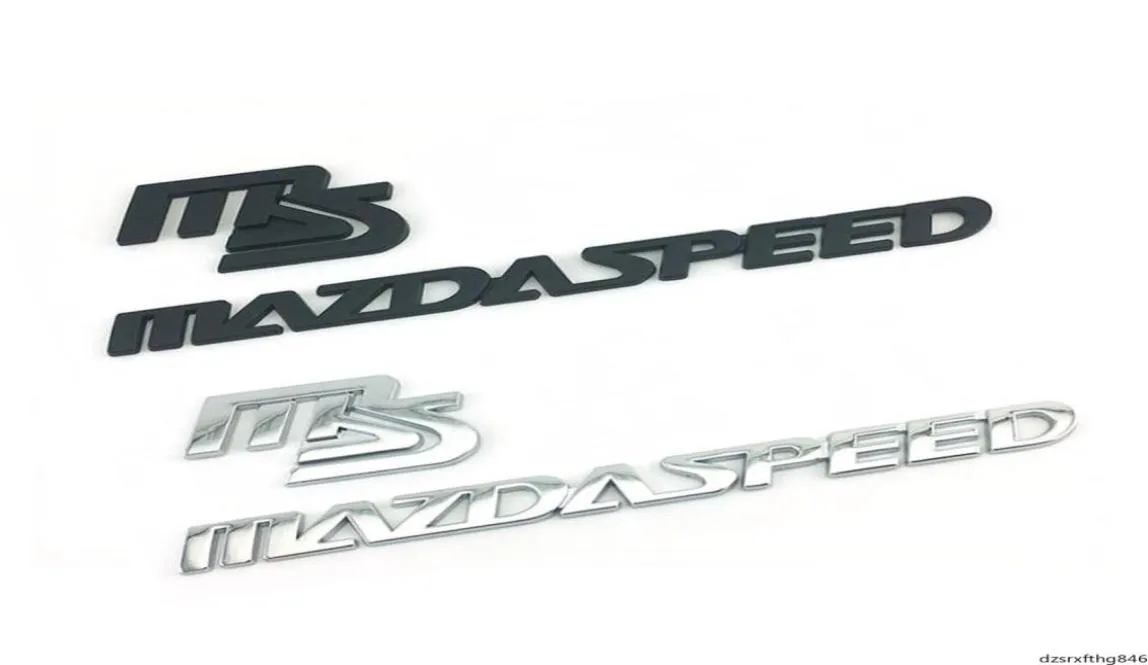 Autoaufkleber MS Mazdaspeed Emblem Aufkleber Aufkleber Logo für Mazda 2 3 5 6 CX5 CX7 323 Axela Atenza Emblem Auto modifizierte Karosserie Badge5364844