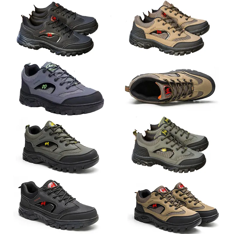 Scarpe da alpinismo da uomo Nuove quattro stagioni Protezione dal lavoro all'aperto Scarpe da uomo di grandi dimensioni Scarpe sportive traspiranti Scarpe da corsa Scarpe di tela moda BELLO 41