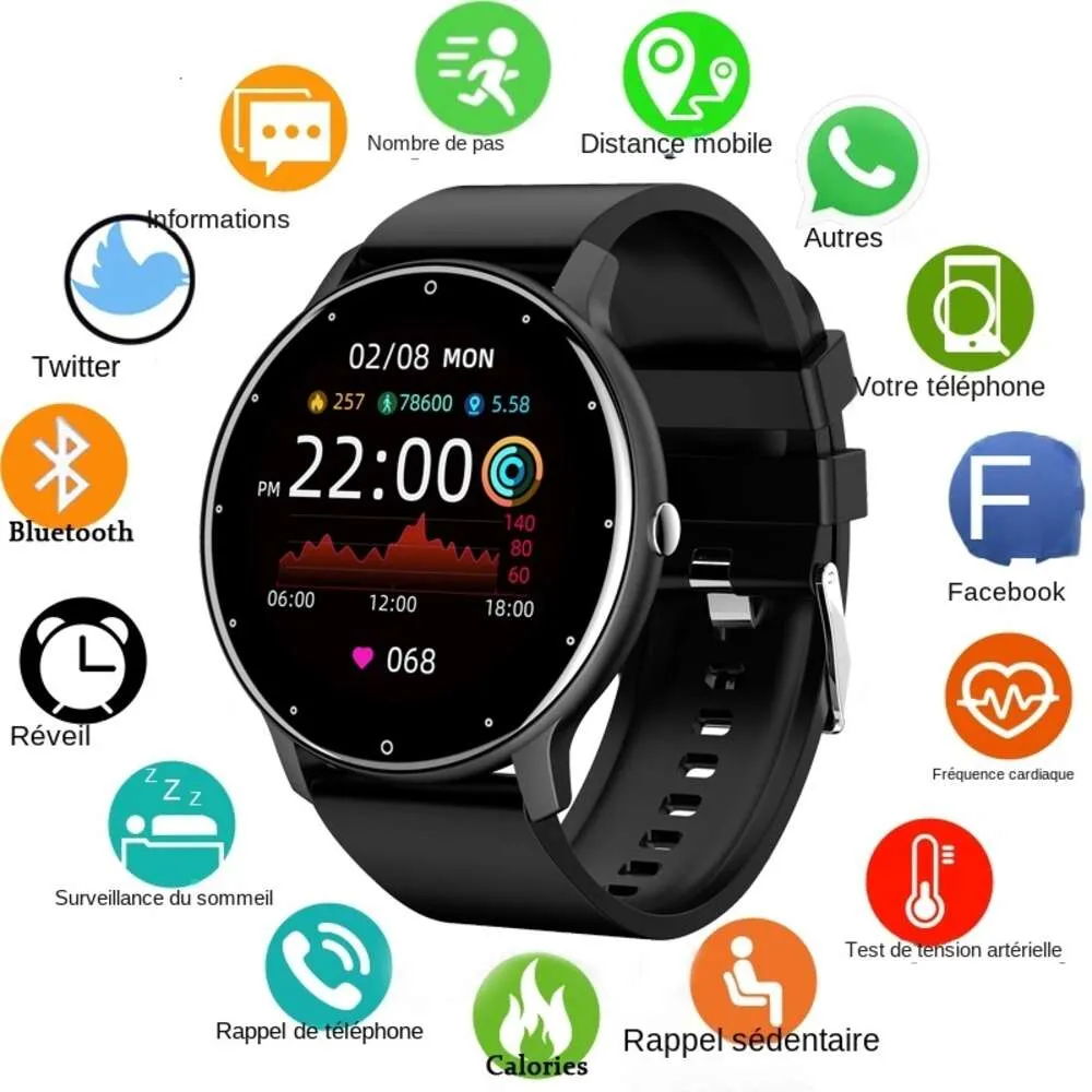 2024 Новый трекер активности в реальном времени Монитор сердечного ритма Спортивные женские умные часы Мужские часы для Android IOS