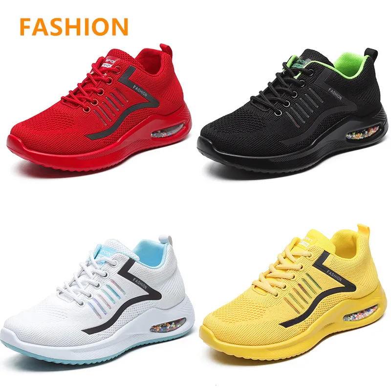 Correndo Tênis Homens Mulheres Preto Branco Vermelho Amarelo Mens Treinadores Esportes Sapatilhas Tamanho 35-41 GAI Color1