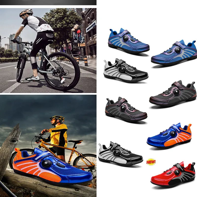 Fietsen schoenen Men Sport Dirt Road Bike Shoes Flat Speed ​​Cycling Sneakers Flats Mountain Bicycle Footwear SPD Cleats SXCBN GAI