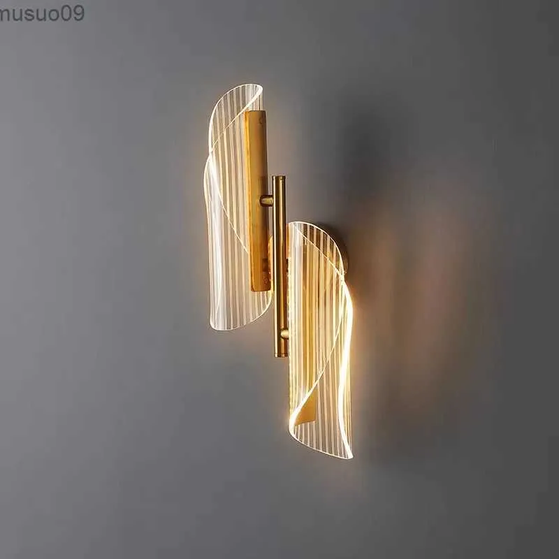 Applique LODOOO moderne mur LED lumières pour salon chambre chevet applique Foyer entrée couloir or applique lampe