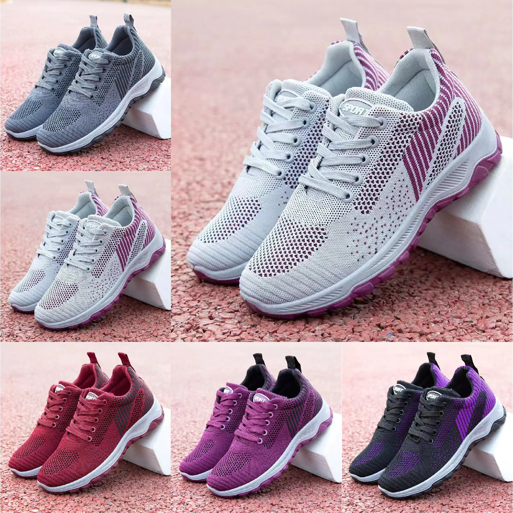 Chaussures de sport pour couples masculins et féminins, chaussures de course à la mode et polyvalentes, en maille respirante, décontractées, de randonnée, 218