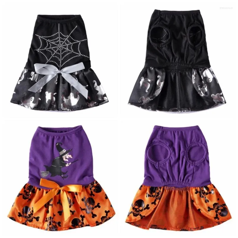 Dog Apparel Halloween Pet Skirt Cat Puppy Cosplay Clothes Cartoon Princess Dress Funny Xmas Cute Costume For Small And Medium Dogs