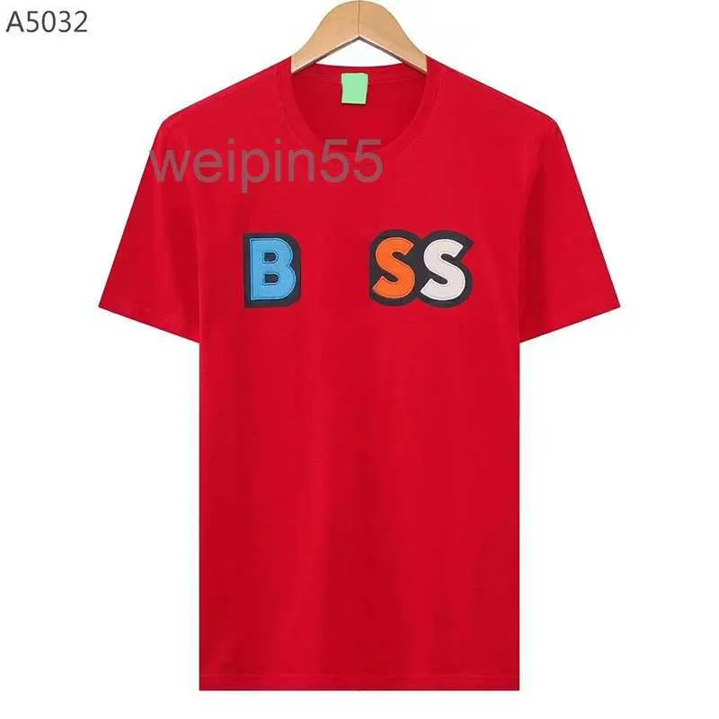 T-shirts pour hommes Boss Hommes T-shirt de haute qualité T-shirt de mode Polo de luxe Col rond Haut respirant Boss Business Casual Tee Homme Tops Chemises de créateurs Hommes Taille M-xxxl7h4g