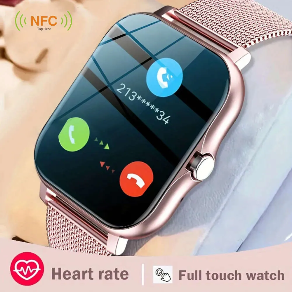 Для Xiaomi Samsung Huawei Android Телефон Цветной экран Полный сенсорный Пользовательский циферблат Смарт-часы Женские Bluetooth-вызовы Смарт-часы Мужские Новые