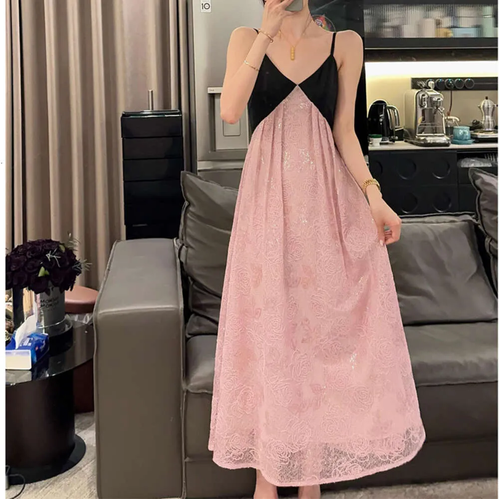 Light Luxury Slimming Style Dress 2024 Spring Dress New French High Waist Mid Length Dress