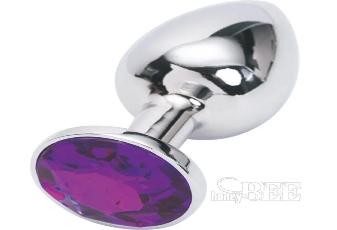 Anale speeltjes Unisex Butt Toys Plug Anale Zilver Insert Rvs Metal Plated Sexy Stopper Anale seksspeeltjes 1057749