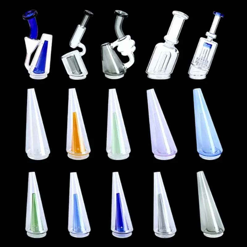 Nouveau 9 styles Puffco Peak Pro remplacement de verre coloré fumée Dab plate-forme conduites d'eau narguilé Bongs accessoires pour fumer ZZ