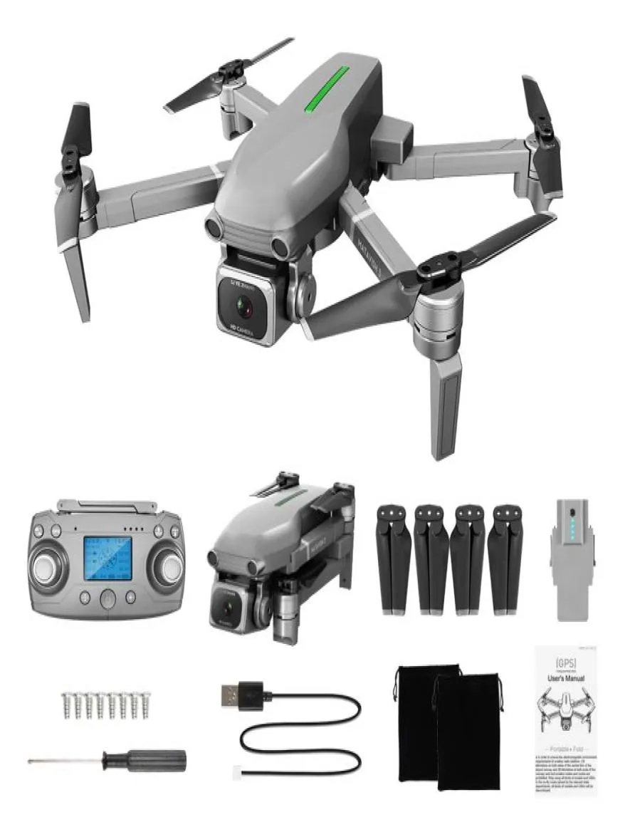 Droni L109 con fotocamera 4K per adulti Drone Telecamera di regolazione elettrica 5G WIFI FPV Velivolo telecomandato a lungo tempo di volo GP5232271
