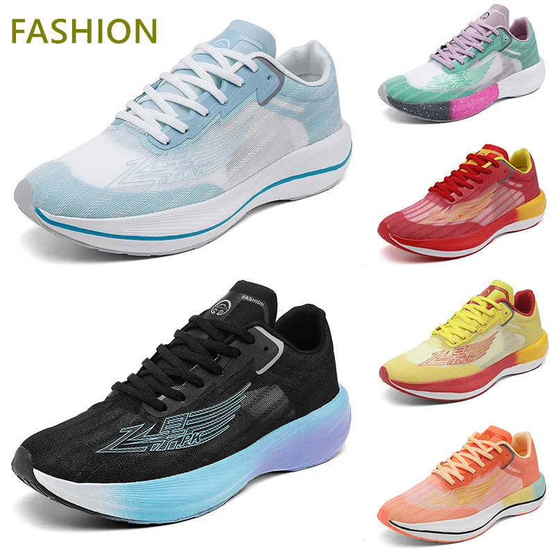 New running shoes mens woman yellow light green purple black red olive cream trainers sneakers fashion GAI