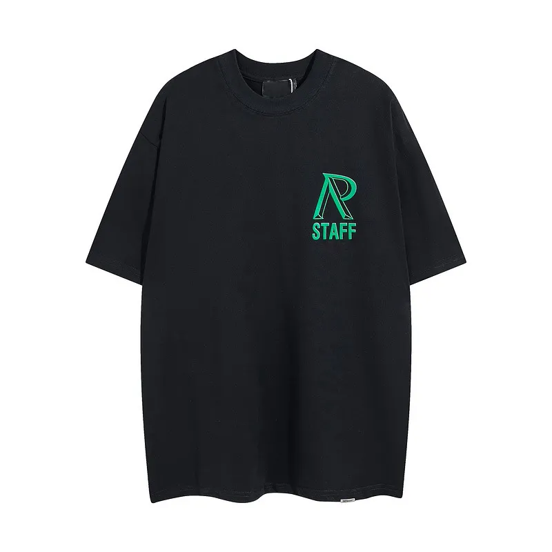 Rétro haute rue t-shirt designer hommes t-shirts d'été à manches courtes col rond lettre imprimée lâche haut en coton t-shirt