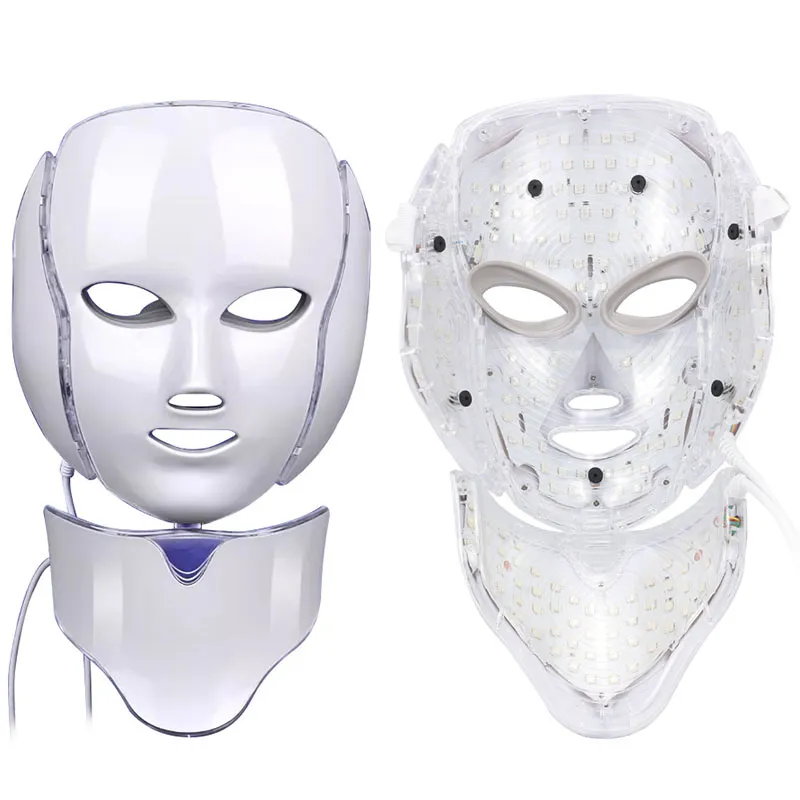 Equipamento de beleza para casa Máquina de beleza FDA Máquina de terapia de luz LED Máscara facial 7 cores Rejuvenescimento da pele LED Máscara facial Máquina hidrofacial Instrumento de beleza doméstica