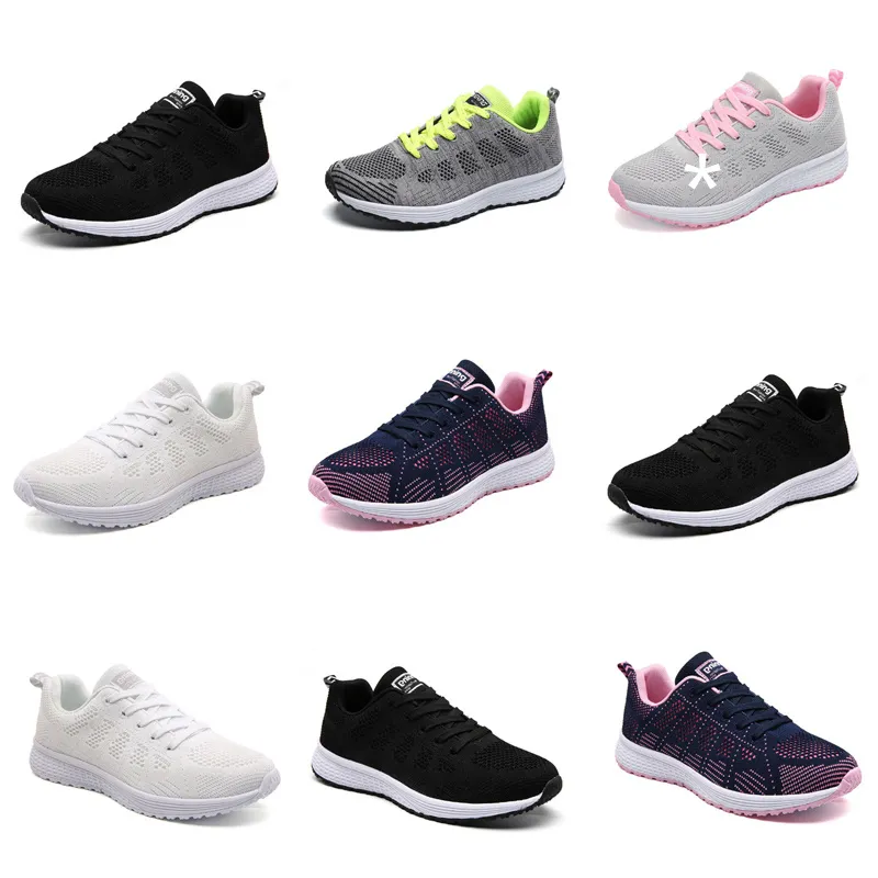 2024 Yaz Koşu Ayakkabı Tasarımcısı Kadınlar Moda Spor ayakkabıları Beyaz Siyah Pembe Gri Konforlu-034 Mesh Yüzey Kadın Açık Hava Spor Eğitmenleri Gai Sneaker Ayakkabıları