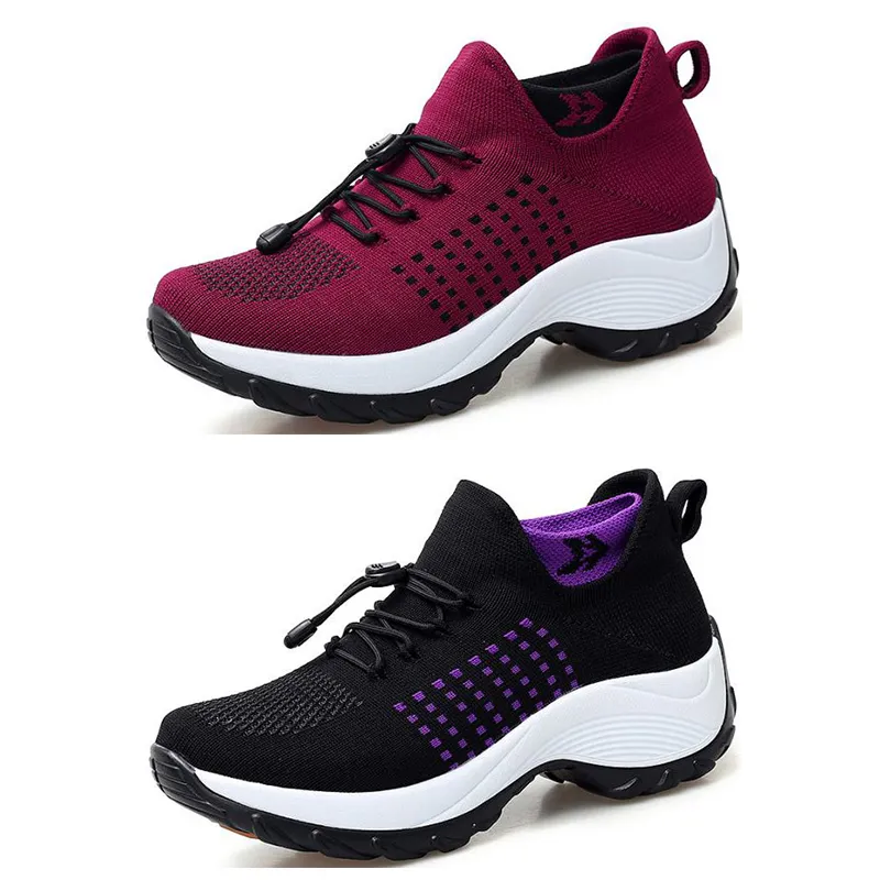 Men women running shoes fashion sport sneakers purple blue green pink breathable soft sole spring runner shoes GAI 110