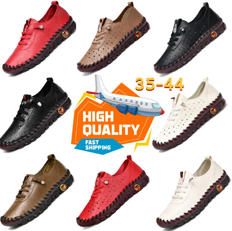 Athletic Shoes GAI Designer Casual shoes Handmade Tendon Sole Mother Shoes Women Men Flat Single Shoes Leather Softy Bottoms Flat Non-Slip 35-43