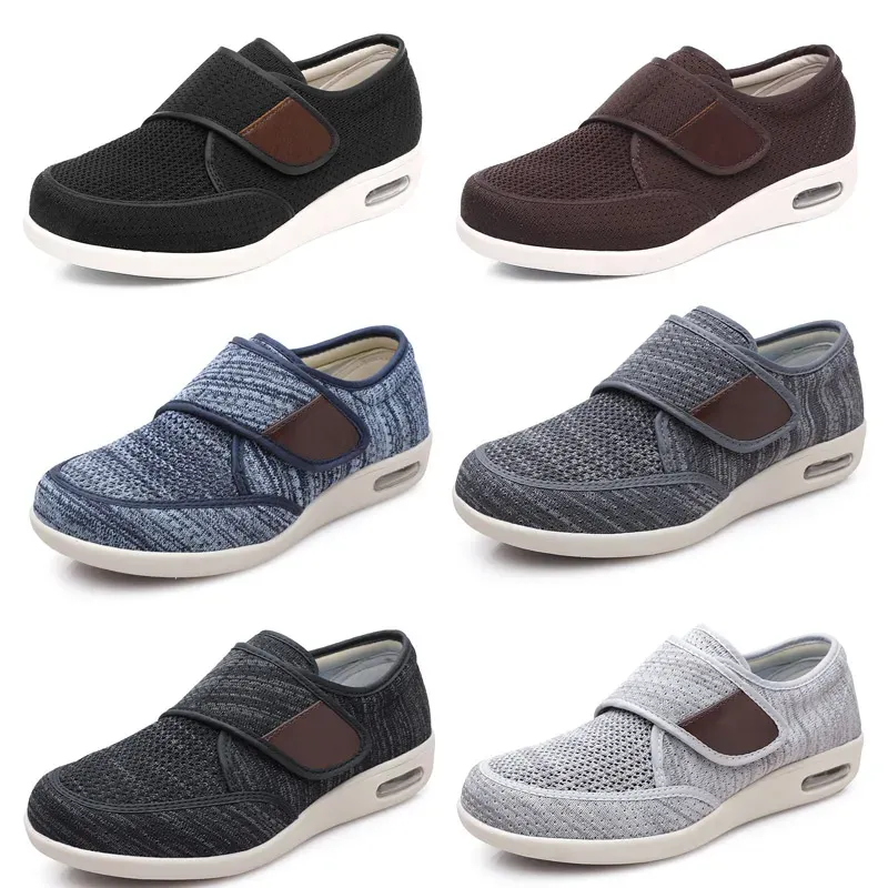 Sapatos casuais de várias cores homens respiráveis mulher preto cinza azul marrom masculino tênis esportivo ao ar livre