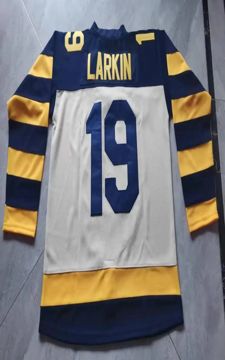 Custom Hockey Jersey Men Youth Women Vintage 19 Dylan Larkin High School Size S6XL eller något namn och nummer Jersey2366696