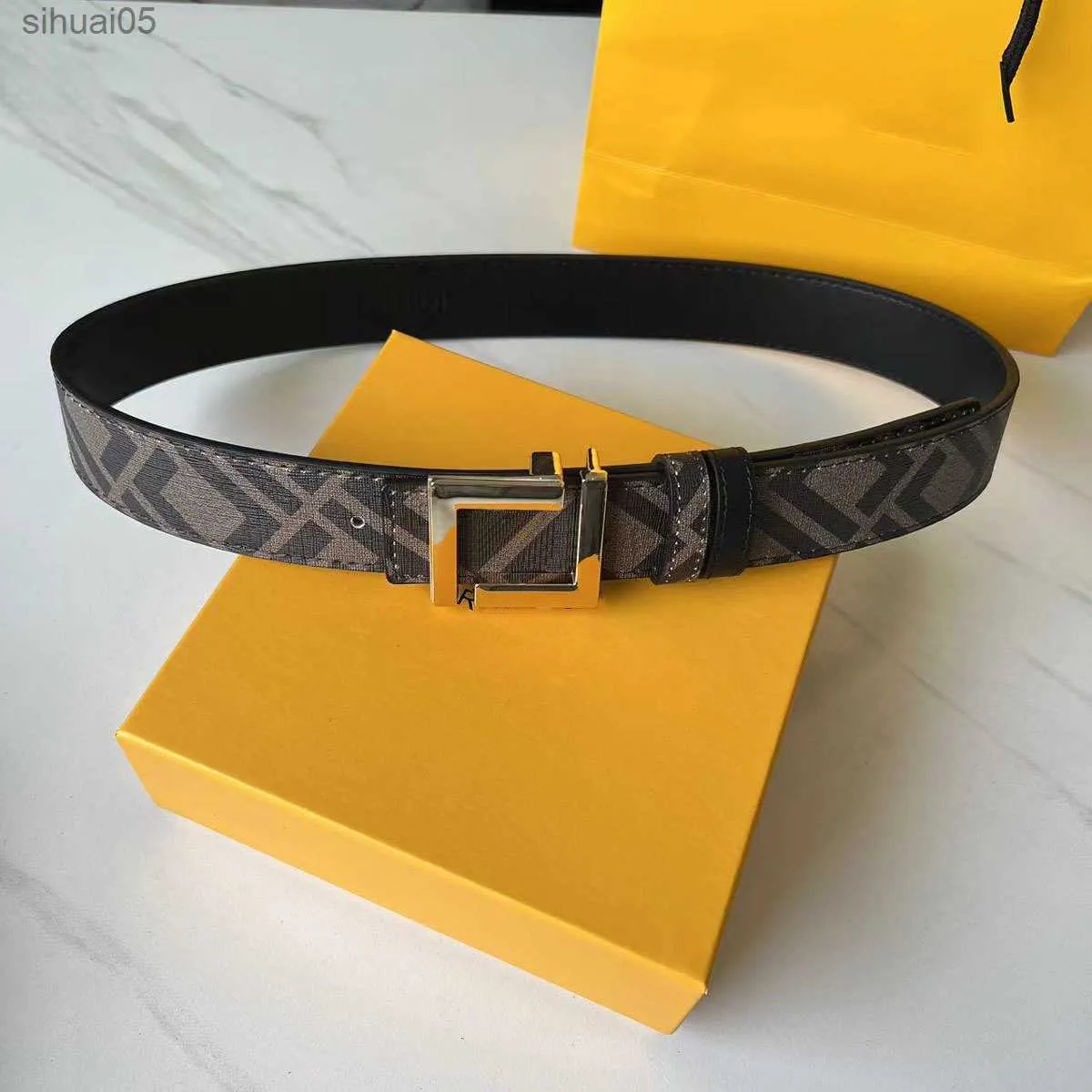 Belts Fashion Designer Belts Genuine Belt Letter Buckle Cintura Ceintures F Belt Formal Dress Jeans Waistband Width 3.8Cm High 240305