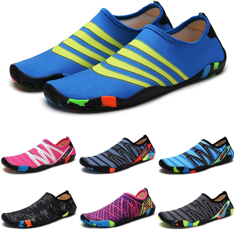 Wasserschuhe Wasserschuhe Frauen Männer am Strand schlüpfen und barfuß schnell trocken Schwimmschuhe atmungsaktive leichte Sport-Turnschuhe Unisex 35-46 GAI-50