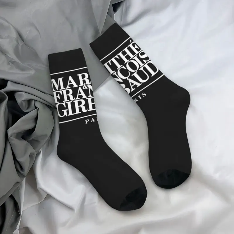 Women Socks M-MarIthes Winter Francois Logo Stockings Vintage Men Warm Soft Custom Cycling Anti Skid