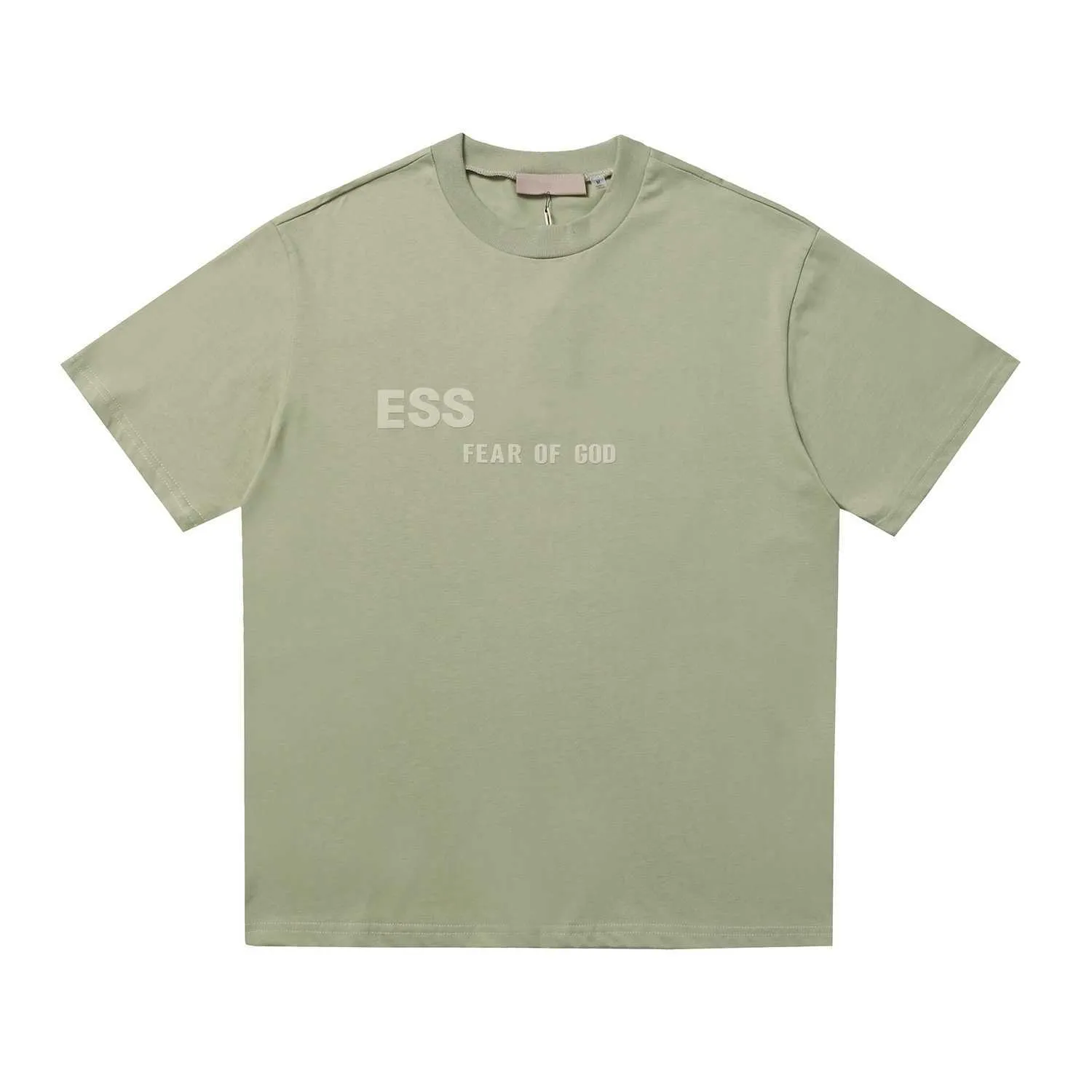 24ss 1977 ESSENTIALS T-shirt firmate da uomo vintage a maniche corte T-shirt moda Tutto cotone FOG Doppia linea Maglietta Essentail Magliette semplici T-shirt uomo Taglia S-XL