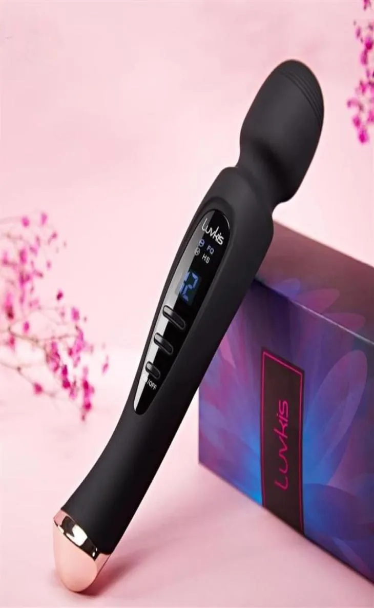 진동기 luvkis 여성을위한 강력한 음핵 dildo a a av magic wand wand vibrator massager 성인 섹스 토이 여자 딕 여성 에로틱 한 에로틱 한 gode25504428840