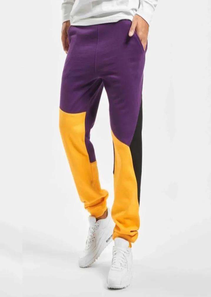 Nouveau pantalon de Jogging épissé hommes joggeurs amples pantalons de survêtement de musculation pantalons d'entraînement pantalons d'entraînement de gymnastique en cours d'exécution Sport Male6204403