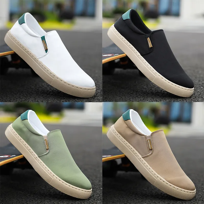 casual shoes solid color black white Khaki jogging walkings low mens womens sneakers classical trainers GAI