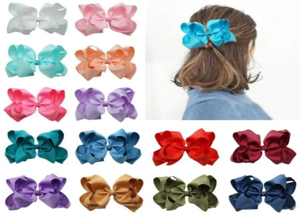 Acessórios de cabelo Bulk 60quot camadas duplas fita de gorgorão arcos clipe bowknot hairpins para bebê meninas presente de aniversário 36pcslot 25882433