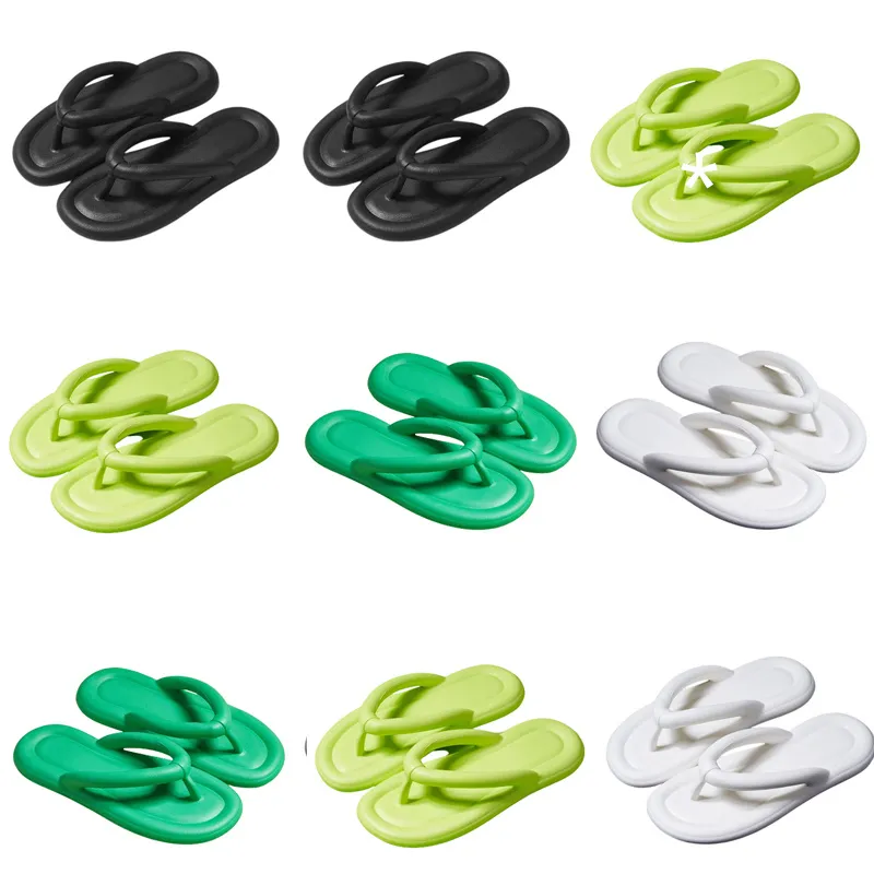 للنعال المصمم منتج الصيف نيو نساء أبيض أسود أخضر مريح Flip Flop Slipper Fashion-037 Womens Flat Slides Outdoor 66 Comtable S