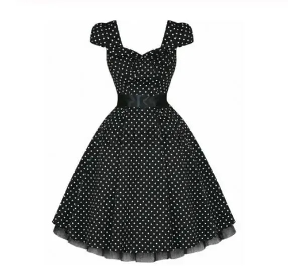 Vestido plus size manga boné vestido de verão vintage rockabilly vestido jurken 50s retro grande balanço pinup feminino audrey hepburn vestido vestidos